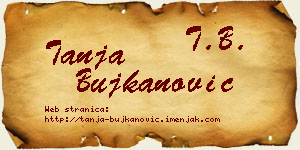 Tanja Bujkanović vizit kartica